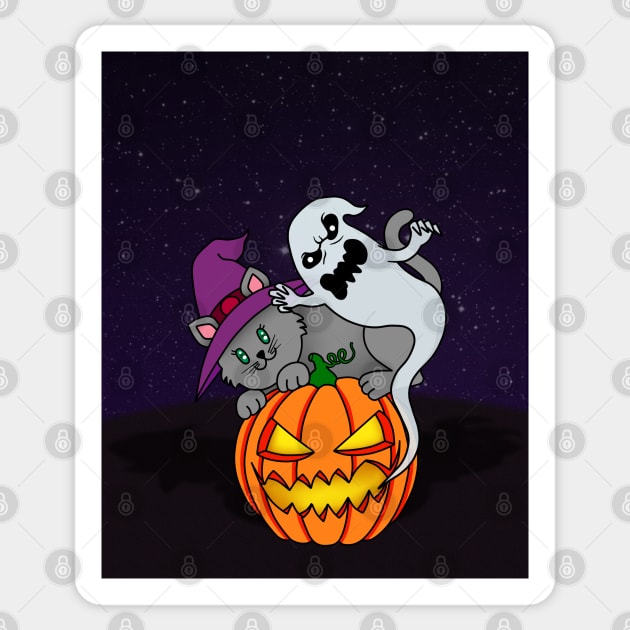 Pumpkin halloween night Sticker by albertosancami